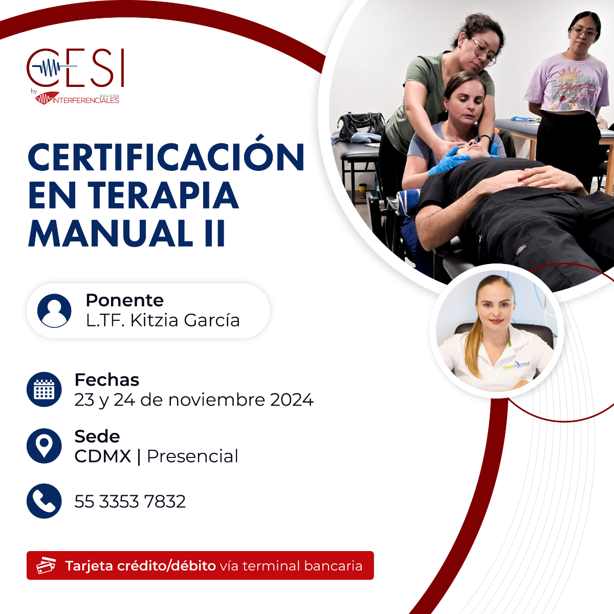 Certificación Terapia Manual Módulo III Noviembre